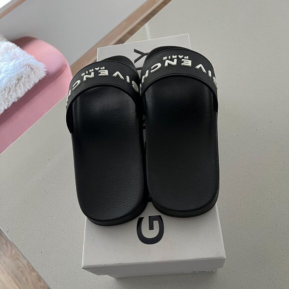 Givenchy Logo Rubber Sandal Slide - Picture 3 of 6